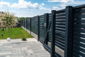 Black aluminum fence - Big Florida Fencing